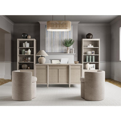 Riverside Furniture - Maren - Executive Desk - White Sand - 18231 view 11
