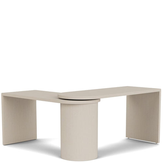 Riverside Furniture - Maren - Swivel Desk  - White Sand view 1