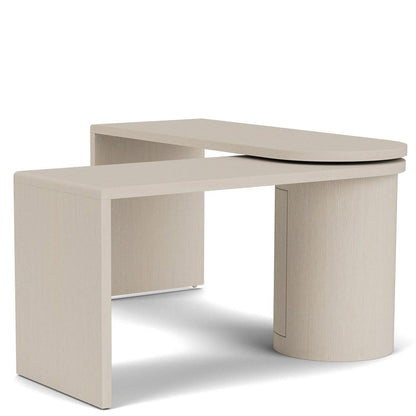 Riverside Furniture - Maren - Swivel Desk  - White Sand view 2