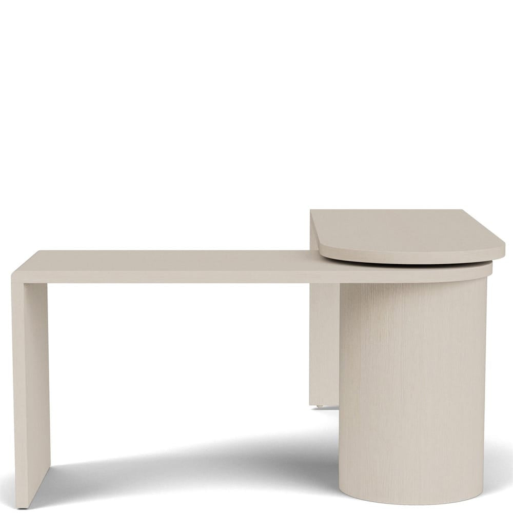 Riverside Furniture - Maren - Swivel Desk  - White Sand view 6