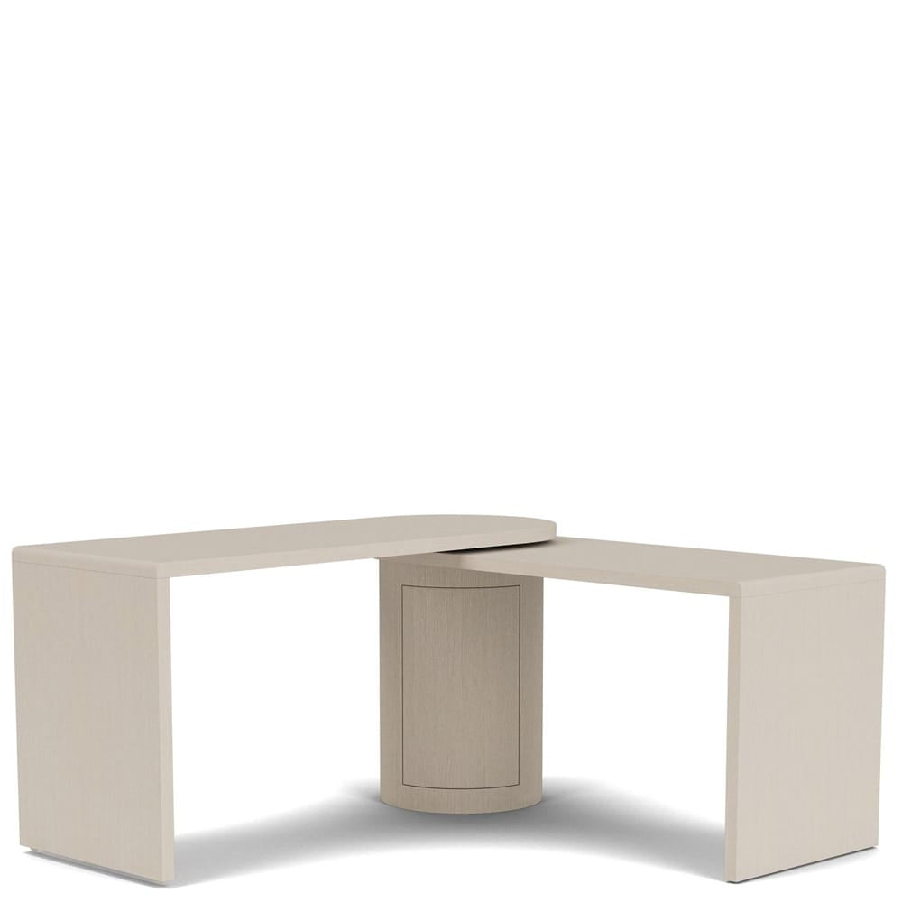 Riverside Furniture - Maren - Swivel Desk  - White Sand view 7