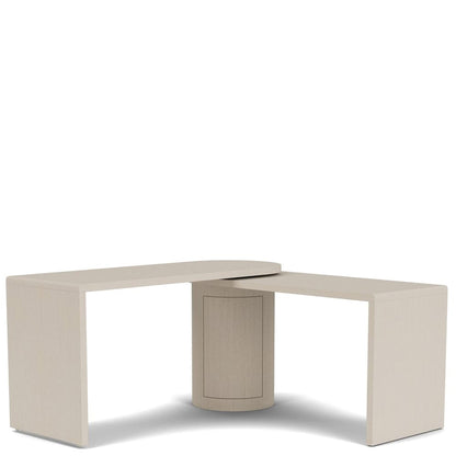 Riverside Furniture - Maren - Swivel Desk  - White Sand view 7