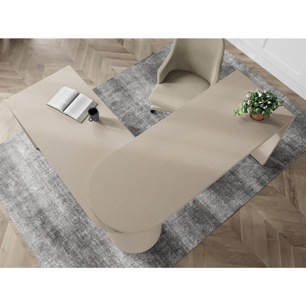 Riverside Furniture - Maren - Swivel Desk  - White Sand view 11