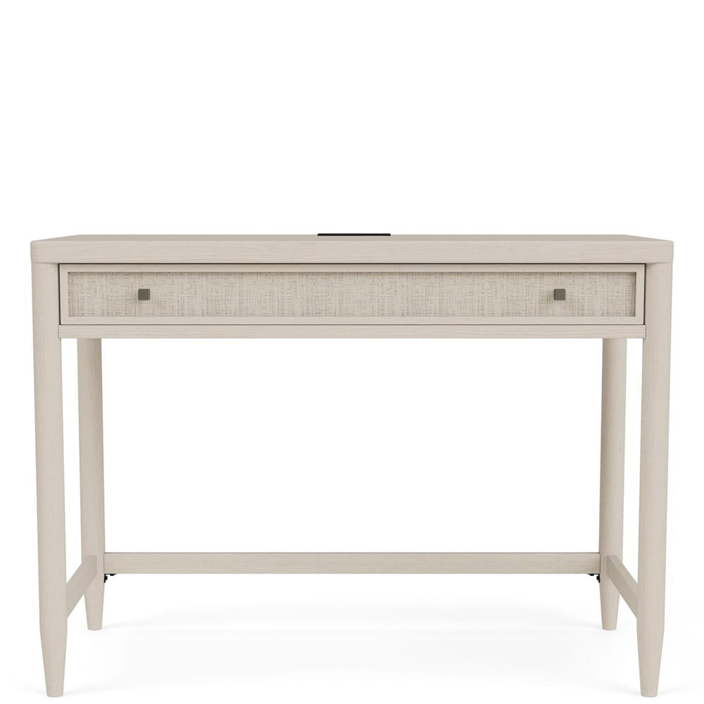 Riverside Furniture - Maren - Writing Desk - White Sand - 18230 view 2