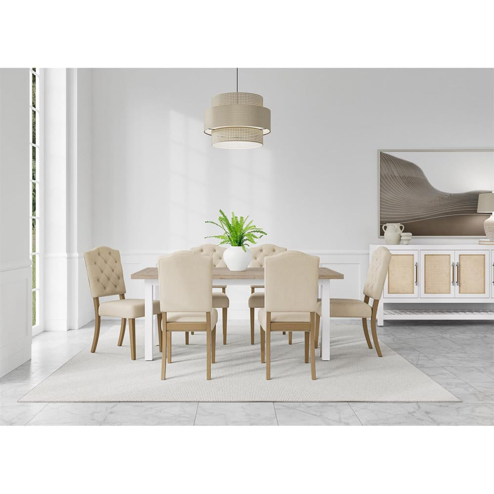 Riverside Furniture - Mix-N-Match Chairs - Buton Tuft Uph Chr 2in-Iv - Ivory - 92630 view 7