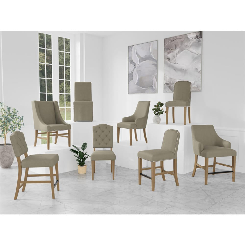 Riverside Furniture - Mix-N-Match Chairs - Buton Tuft Uph Chr 2in-Sd - Sand - 92631 view 7