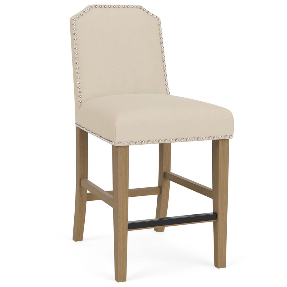 Riverside Furniture - Mix-N-Match Chairs - Cliped Top Uph Stl 2in-Iv - Ivory - 92615 view 1