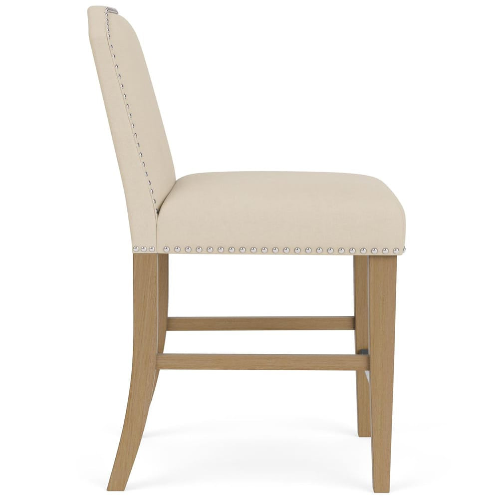 Riverside Furniture - Mix-N-Match Chairs - Cliped Top Uph Stl 2in-Iv - Ivory - 92615 view 4