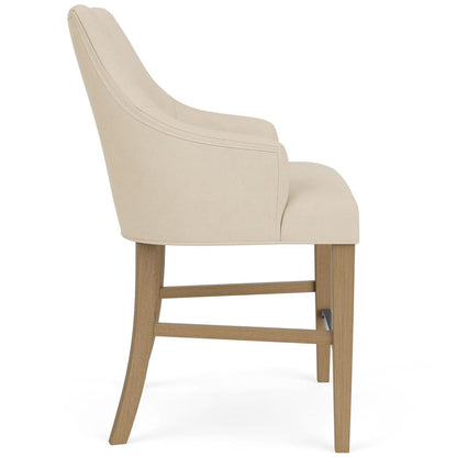 Riverside Furniture - Mix-N-Match Chairs - Swoop Arm Uph Stol 2in-Iv - Ivory - 92605 view 4