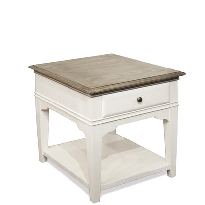 Riverside Furniture - Myra Leg Side Table - 59508 veiw 1