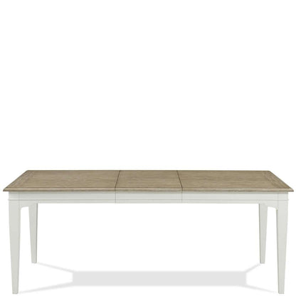 Riverside Furniture - Myra Rectangular Leg Dining Table in Natural/paperwhite - 59553_riverside veiw 1