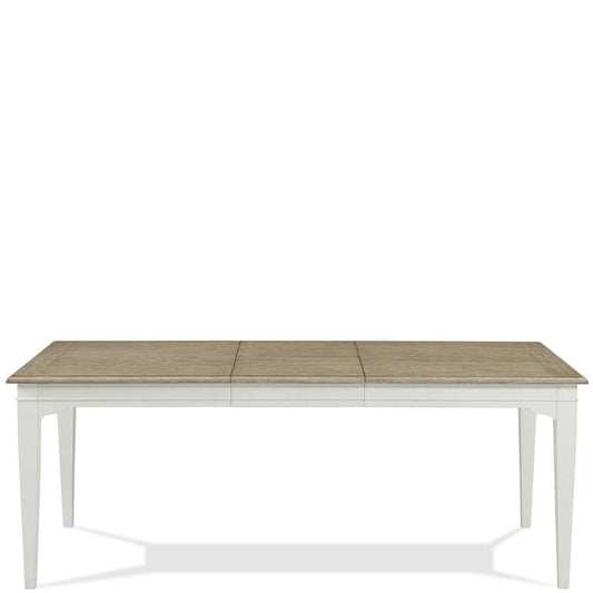 Riverside Furniture - Myra Rectangular Leg Dining Table in Natural/paperwhite - 59553_riverside veiw 1