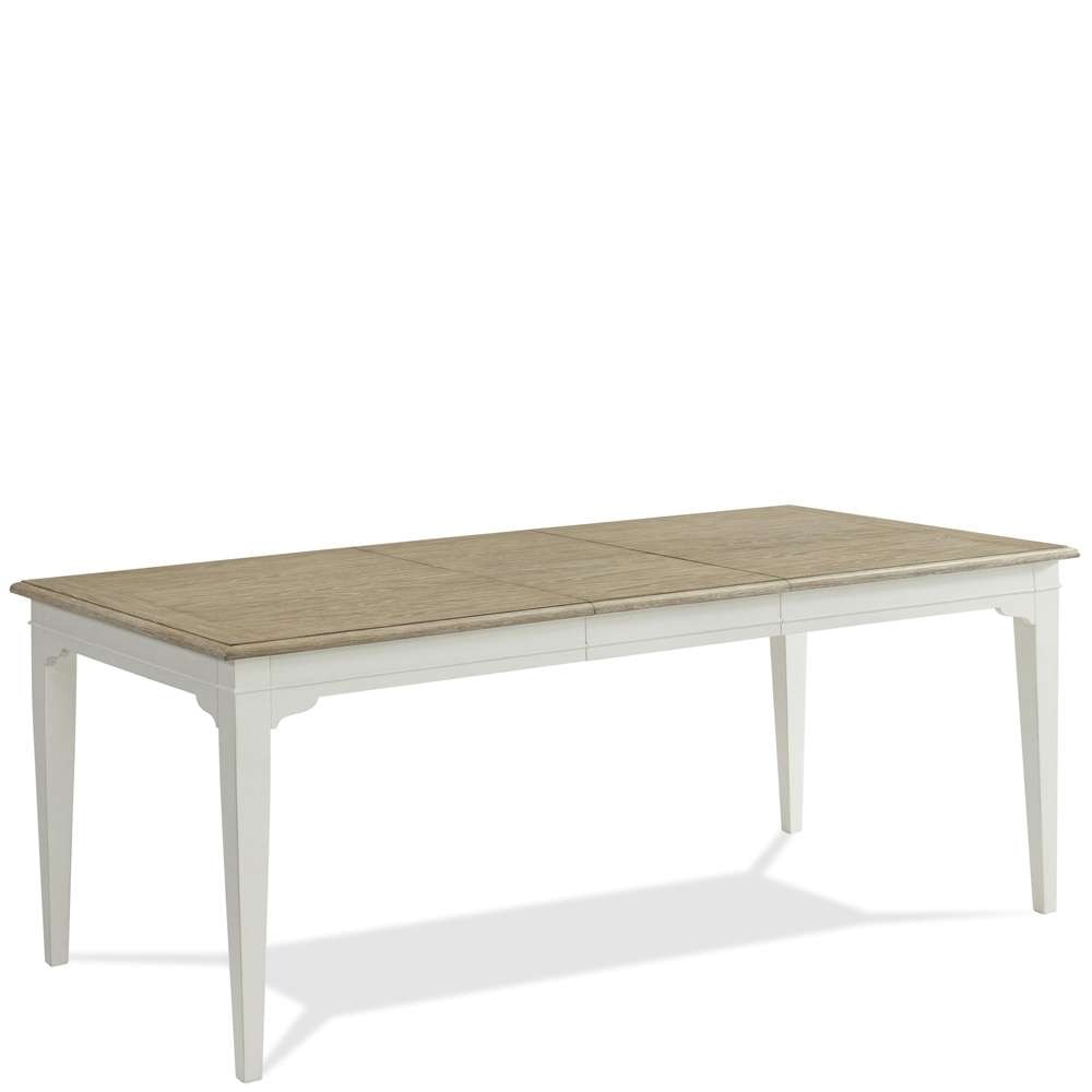 Riverside Furniture - Myra Rectangular Leg Dining Table in Natural/paperwhite - 59553_riverside veiw 3