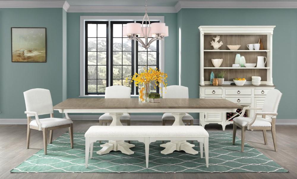 Riverside Furniture - Myra Upholstered Dining Bench - 59359 veiw 4
