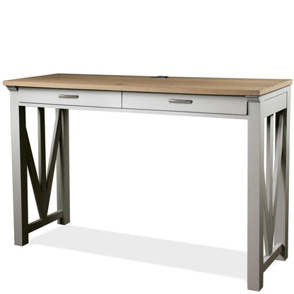 Riverside Furniture - Osborne Nesting Desk in Timeless Oak/gray Skies - 1213312133_riverside veiw 2