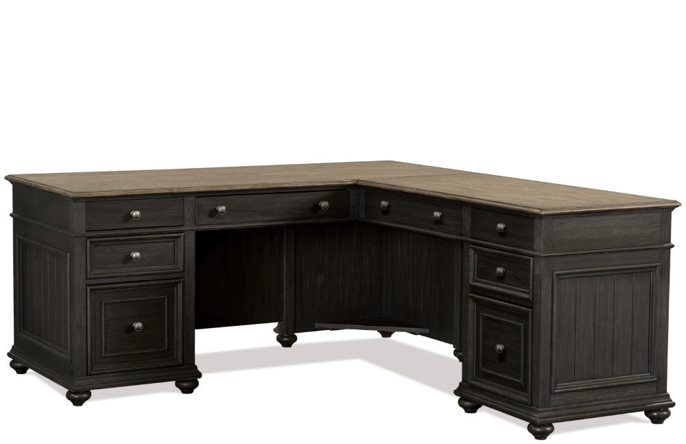 Riverside Furniture - Regency L-desk And Return - 64332 veiw 1