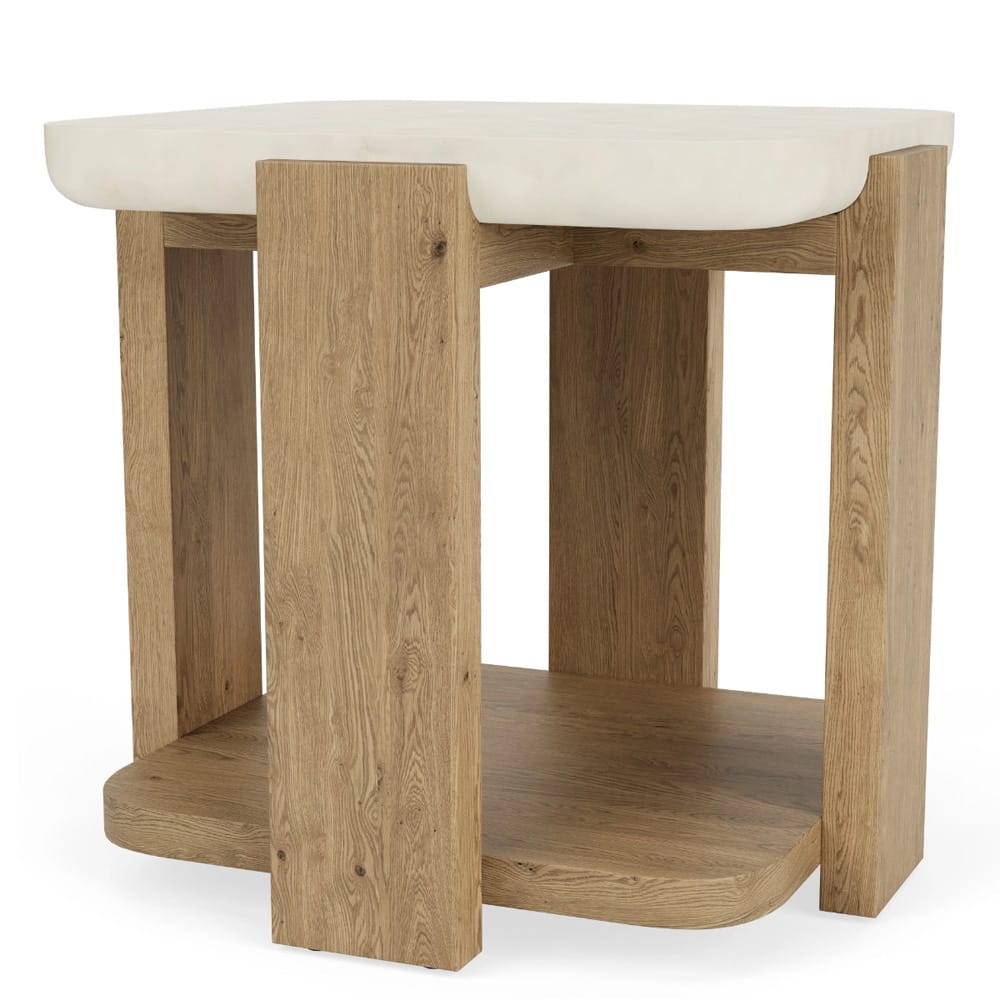 Riverside Furniture - Sanibel - End Table - Pale Oak - 10909 view 2