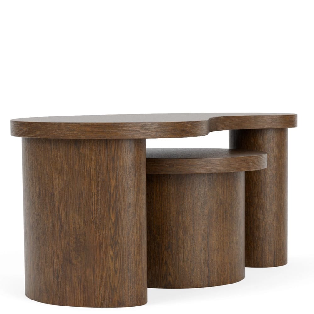 Riverside Furniture - Santa Cruz - Bunching Cocktail Tables - Whiskey Oak - 23802 view 3