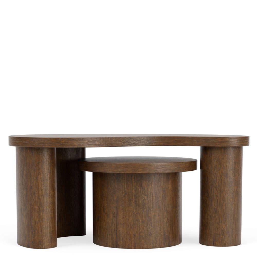 Riverside Furniture - Santa Cruz - Bunching Cocktail Tables - Whiskey Oak - 23802 view 6