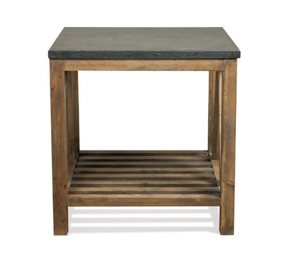Riverside Furniture - Weatherford Rectangle Side Table - 16509_16510 veiw 2
