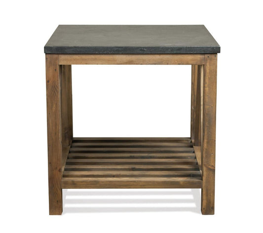 Riverside Furniture - Weatherford Rectangle Side Table - 16509_16510 veiw 2