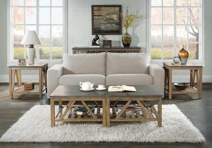 Riverside Furniture - Weatherford Rectangle Side Table - 16509_16510 veiw 3