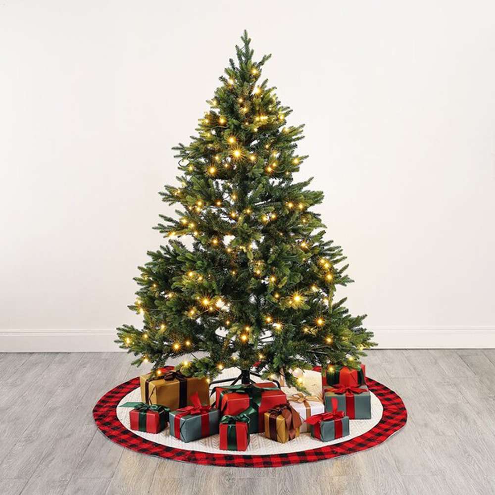 Safavieh - 5.5 Ft Pre-Lit Art. Xmas Tree - Green - FXP2018A veiw 3