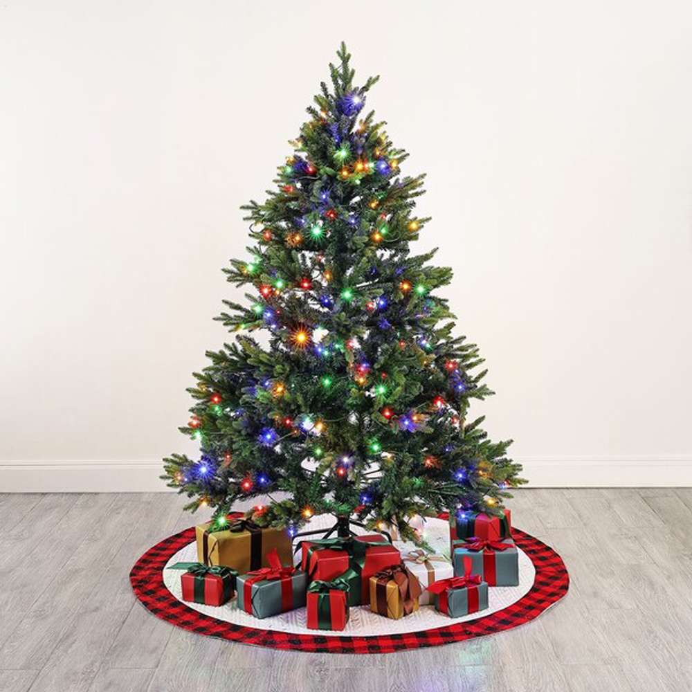 Safavieh - 5.5 Ft Pre-Lit Art. Xmas Tree - Green - FXP2018A veiw 4