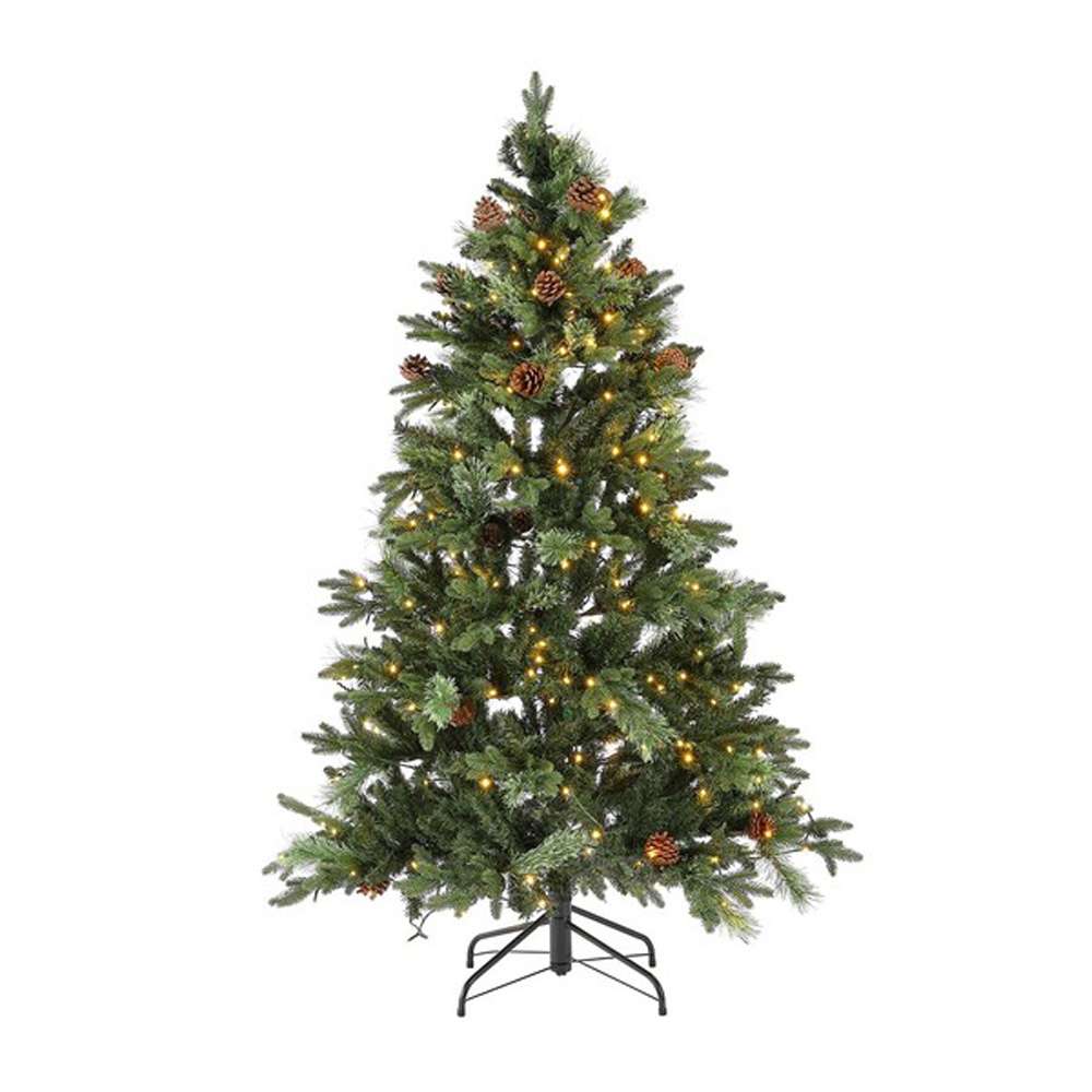 Safavieh - 5.5 Ft Pre-Lit Art. Xmas Tree - Green - FXP2020A veiw 1