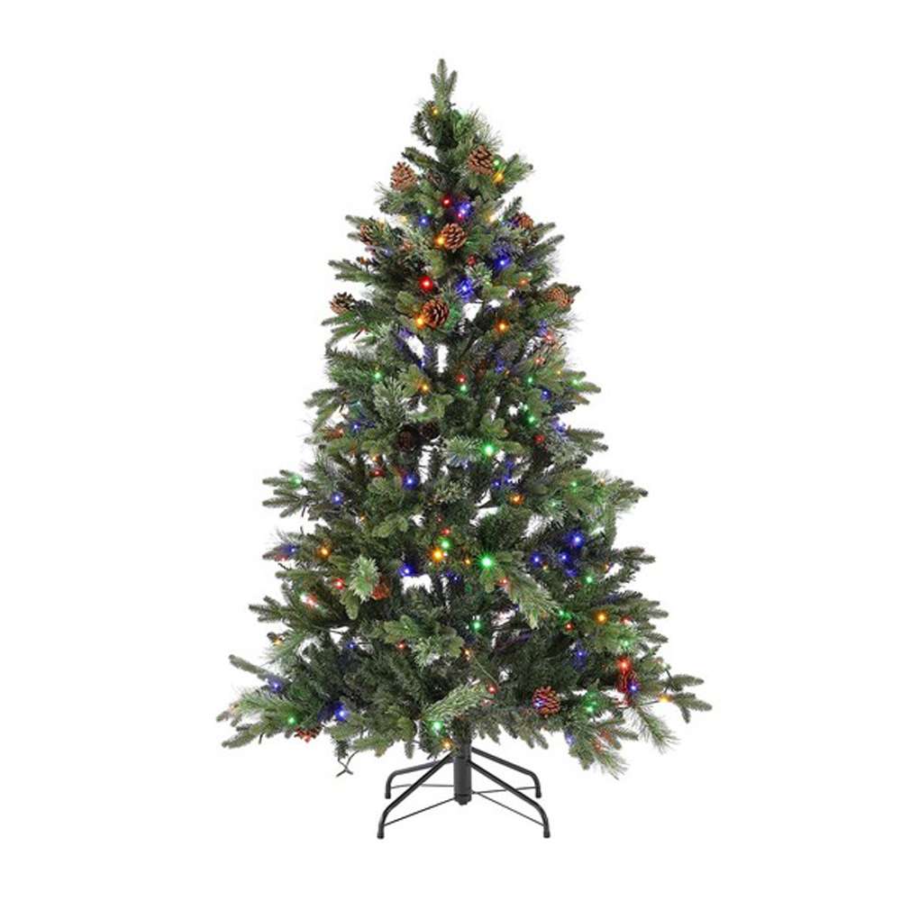 Safavieh - 5.5 Ft Pre-Lit Art. Xmas Tree - Green - FXP2020A veiw 2