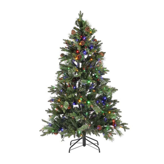 Safavieh - 5.5 Ft Pre-Lit Art. Xmas Tree - Green - FXP2020A veiw 2