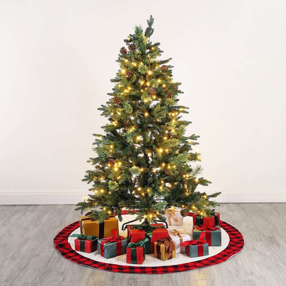 Safavieh - 5.5 Ft Pre-Lit Art. Xmas Tree - Green - FXP2020A veiw 3