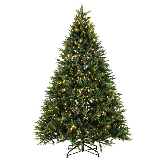 Safavieh - 7.5 Ft Pre-Lit Art. Xmas Tree - Green - FXP2015A veiw 1