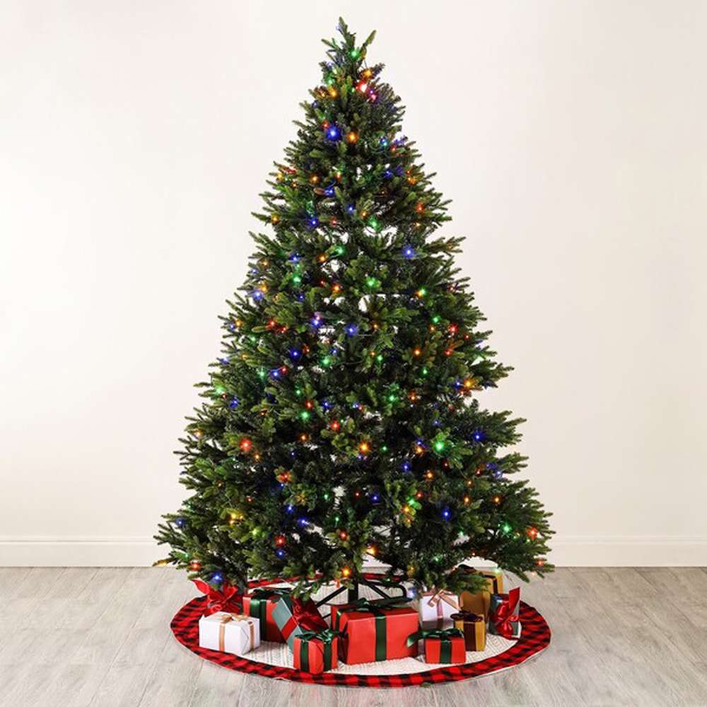Safavieh - 7.5 Ft Pre-Lit Art. Xmas Tree - Green - FXP2015A veiw 3