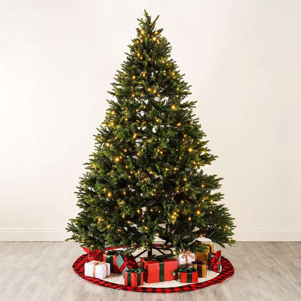 Safavieh - 7.5 Ft Pre-Lit Art. Xmas Tree - Green - FXP2015A veiw 4