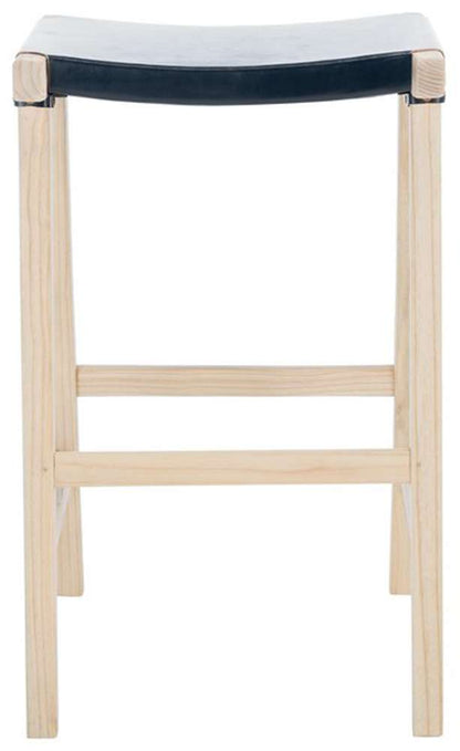 Safavieh - Aariz Rectangle Barstool - Black - Natural - BST1010A veiw 1