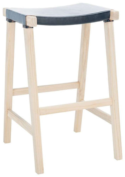 Safavieh - Aariz Rectangle Barstool - Black - Natural - BST1010A veiw 4