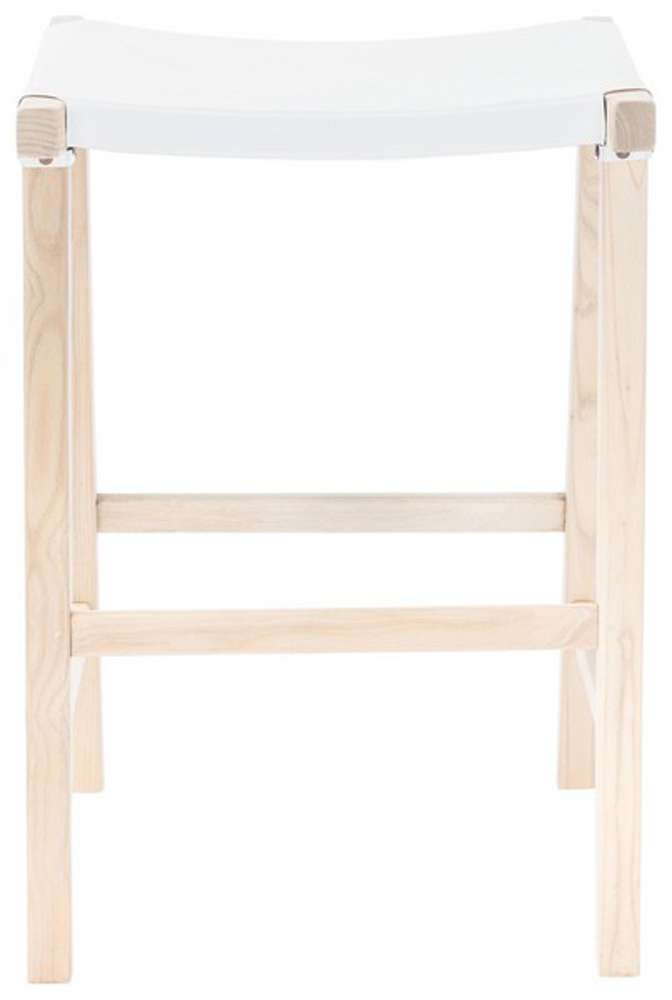 Safavieh - Aariz Rectangle Counter Stool - White - Natural - BST1011C veiw 1