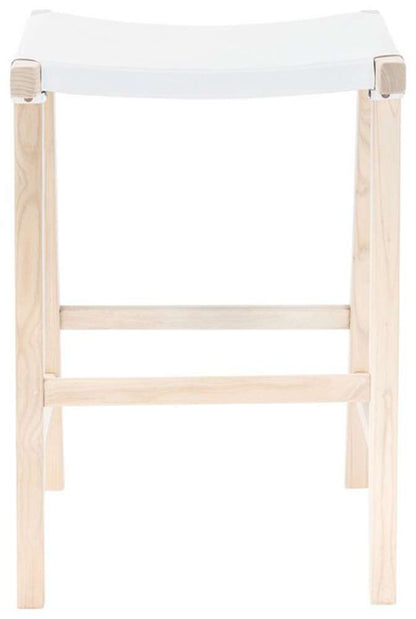 Safavieh - Aariz Rectangle Counter Stool - White - Natural - BST1011C veiw 1