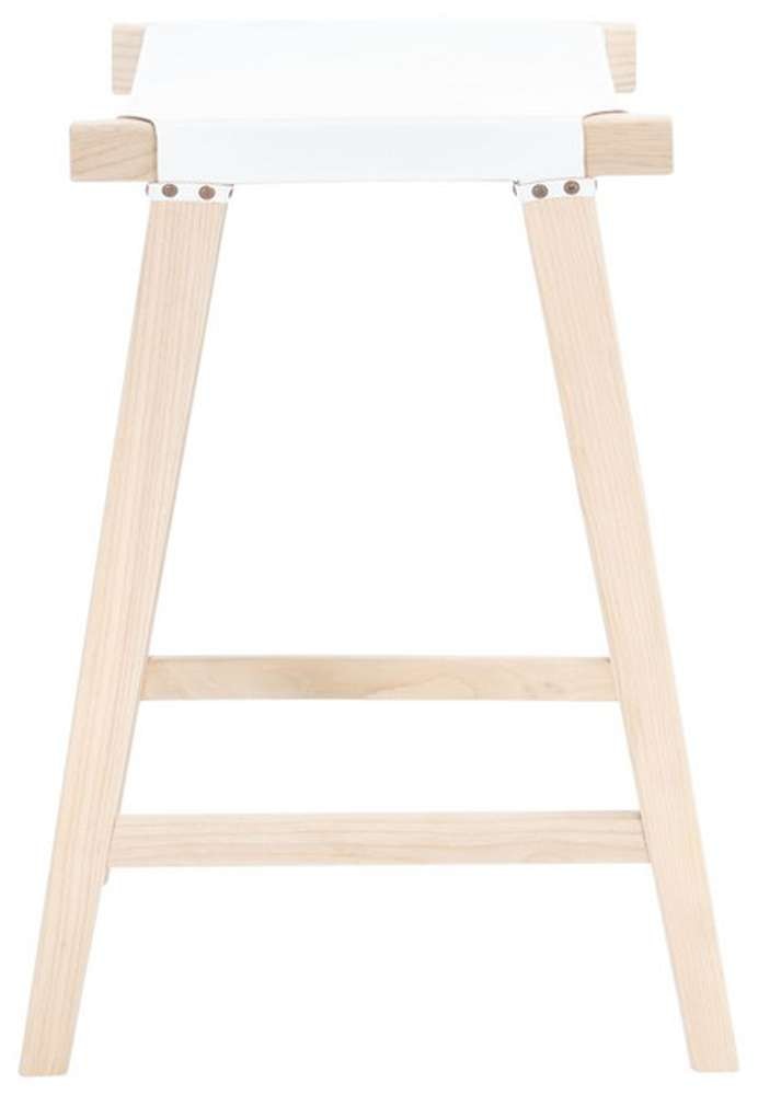 Safavieh - Aariz Rectangle Counter Stool - White - Natural - BST1011C veiw 3