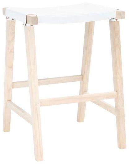 Safavieh - Aariz Rectangle Counter Stool - White - Natural - BST1011C veiw 4