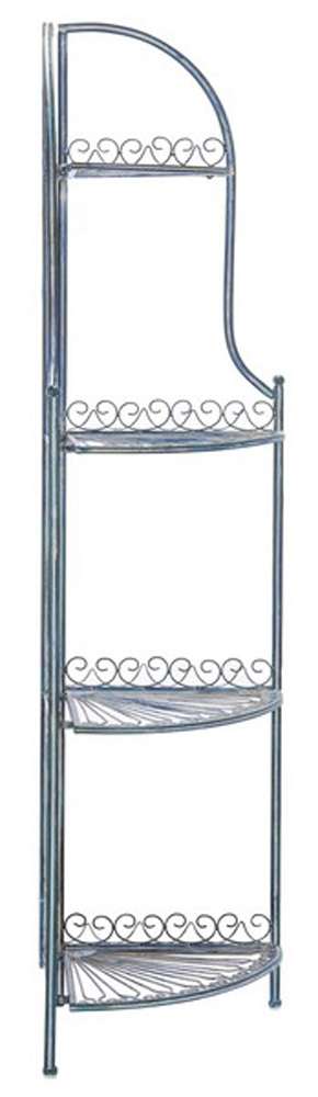 Safavieh - Abarrane 4 Tier Corner Shelf - Mossy Blue  - PAT5013C veiw 3