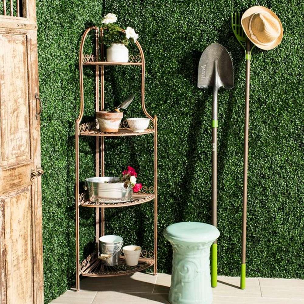 Safavieh - Abarrane 4 Tier Corner Shelf - Rusty Orange  - PAT5013A veiw 2