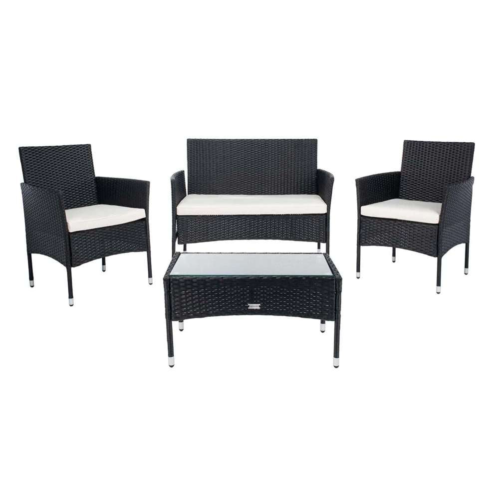 Safavieh - Abdul 4Pc Living Set - Black - Beige - PAT7504A veiw 1