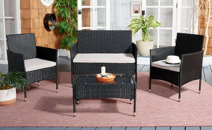 Safavieh - Abdul 4Pc Living Set - Black - Light Grey - PAT7504E veiw 2