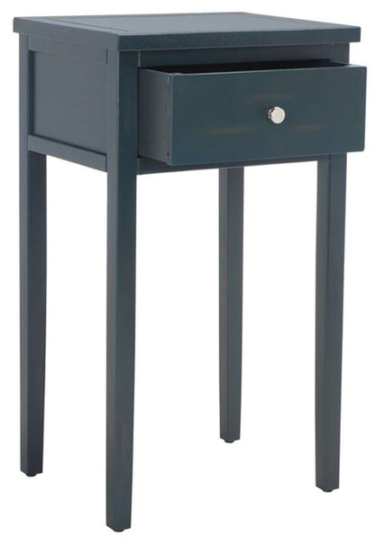 Safavieh - Abel Night Stand W/Storage Drw - Dark Teal - AMH6626B veiw 3