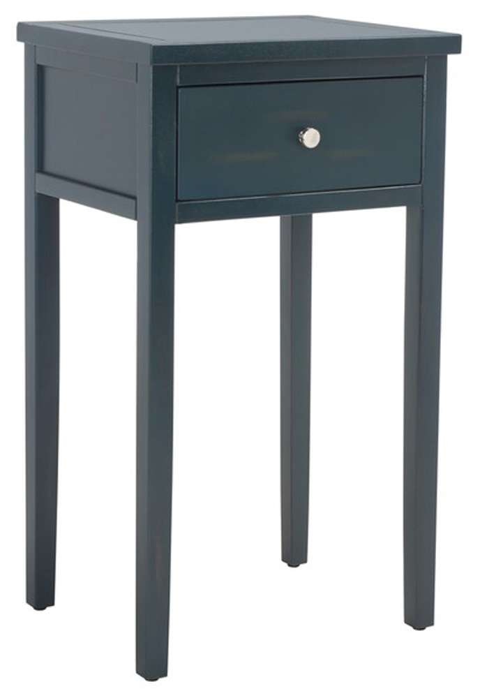 Safavieh - Abel Night Stand W/Storage Drw - Dark Teal - AMH6626B veiw 4