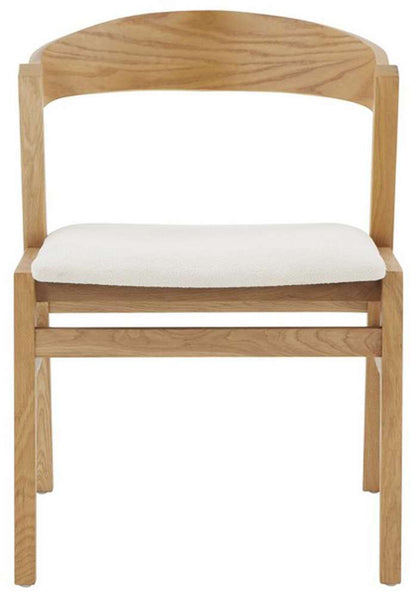 Safavieh - Couture - Abigayle Wood And Boucle Dining Chair - Ivory - Natural - SFV5094A veiw 1
