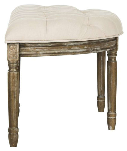 Safavieh - Abilene Semi Circle Bench - Beige - Rustic Oak - FOX6238A veiw 4