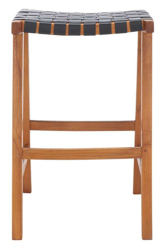 Safavieh - Abreu Rectangle Barstool - Black - Natural - BST1012E veiw 1